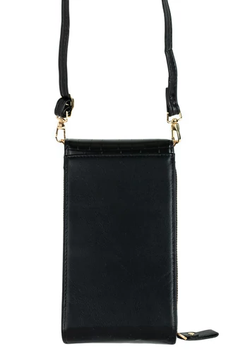 Geantă Mică Crossbody Culoare Negru Tip Portofel 