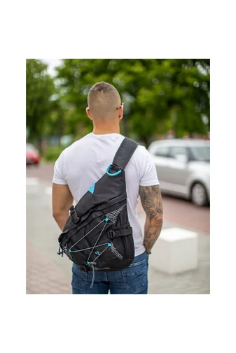 Adventure Rucsac Pe Lateral Negru-Albastru