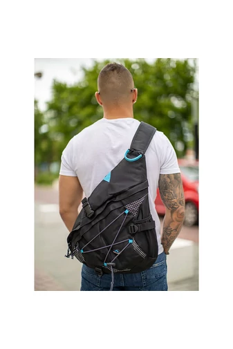 Adventure Rucsac Pe Lateral Negru-Albastru