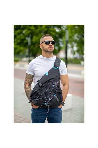 Adventure Rucsac Pe Lateral Negru-Albastru