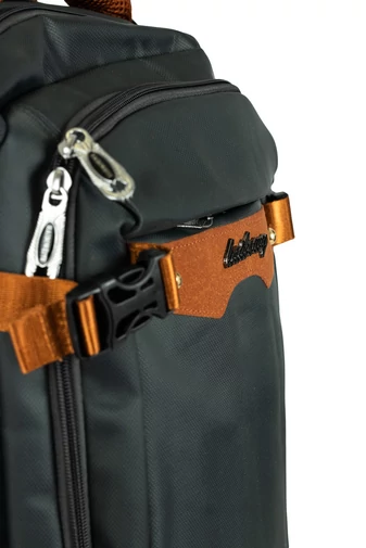RHINO Ghiozdan  Gri Închis Cu Cablu USB de Dimensiune 50cm x 39cm x 15cm