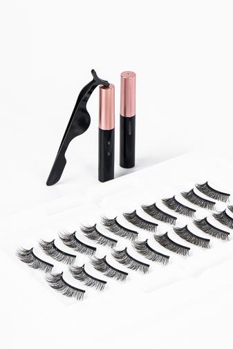 Set 10 Perechi de Gene False cu Tuș Magnetic și Aplicator