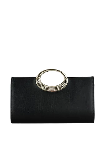 D.D.DAS Poșetă Elegantă Din Imitație de Piele Negru , Dimesiuni 27,5* 18*3,5 cm