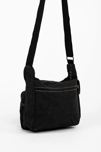 Geantă Crossbody Pentru Bărbați Din Pânză Cu Penar
