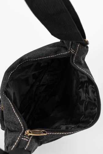 Geantă Crossbody Pentru Bărbați Din Pânză Cu Penar