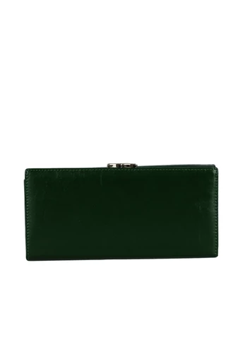 Fuerdanni Portofel Damă Din Piele Ecologică Lăcuită Verde , Dimensiuni 19* 9* 3cm 