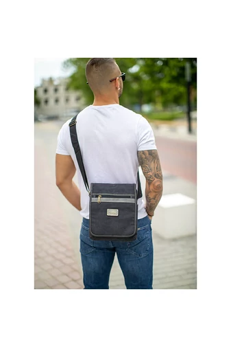 Aoking Geantă Crossbody Gri De Bărbați