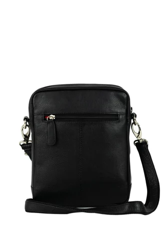 Geantă Crossbody Neagră Din Piele Naturală  Calitate Premium Dimensiune Mare