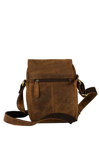 Geantă Crossbody De Bărbați Maro Din Piele Naturală Calitate Premium