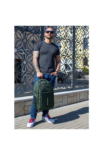Ghiozdan Rhino Cu Spatiu Pentru Laptop Verde Kaki