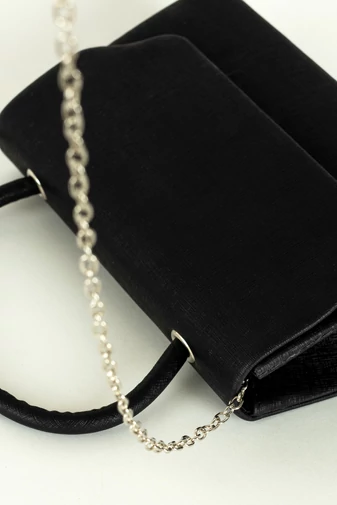 D.D.Das Poșetă Elegantă Negră De Damă Pentru Ocazii Speciale 