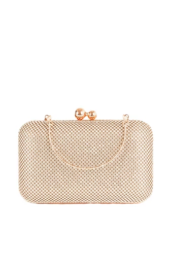 Poșetă Elegantă Rozgold Accesorizat cu Pietre Stras