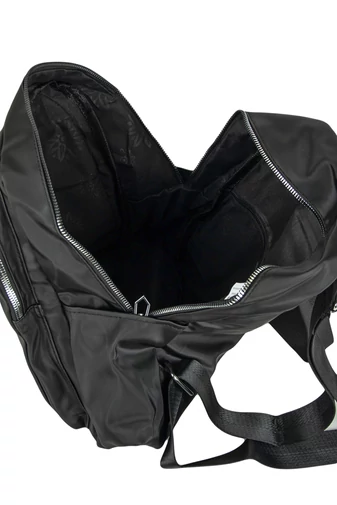 D.D.DAS Rucsac Mini Stilat Negru Din Material Impermeabil 