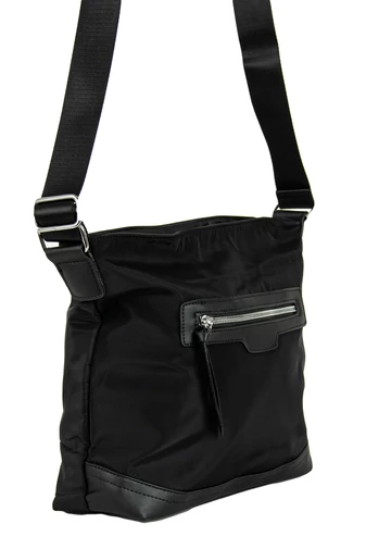 INT Geantă Crossbody Neagră Din Material Impermeabil