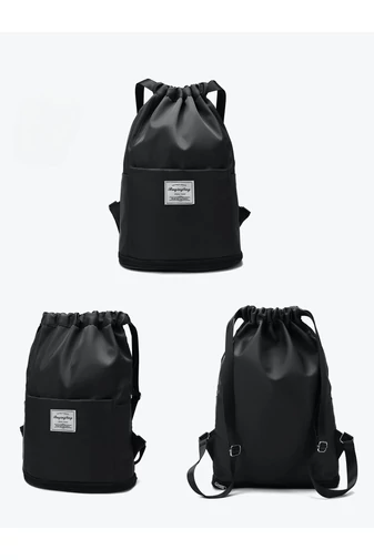 Bonluo Sac Sport Negru Din Material Impermeabil Cu Spațiu Extensibil De Dimensiuni Wizzar 40*30*17cm 