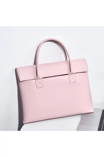 Bonluo Geantă De Laptop Roz Deschis De 14 Inch Din Material Impermeabil