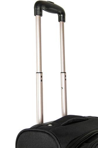 Wizzair Valiză Leonardo Da Vinci De Cabină Negru (40*30*20 cm ) Cu Spațiu Extensibil