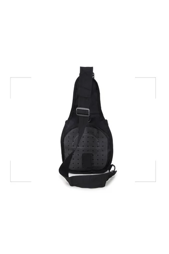 Bonluo Rucsac/Geantă Crossbody De Bărbați Neagră Din Material Solid