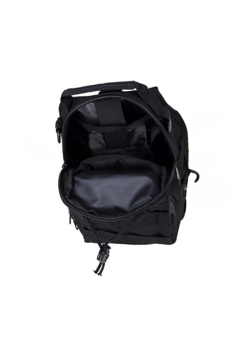 Bonluo Rucsac/Geantă Crossbody De Bărbați Neagră Din Material Solid