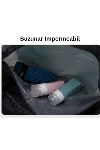 Bonluo Sac Sport Negru Cu Model Elefant Din material Impermeabil De Dimensiune Wizzair (40*30*20cm)