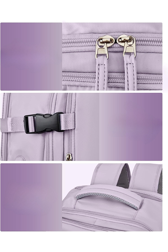 Bonluo Rucsac Stil Valiză Violet Deschis Dimensiune Wizz-air( 40X30x20) Multifuncțional 