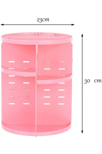 Organizator Roz Pentru Produse Cosmetice Din Plastic Cu Rotire La 360 °