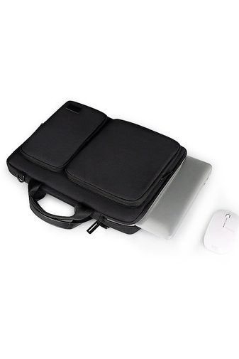 Bonluo Geantă Pentru Laptop Neagră De Calitate Premium Din Material Impermeabil Dimensiuni Wizzair 40*30*10 cm 