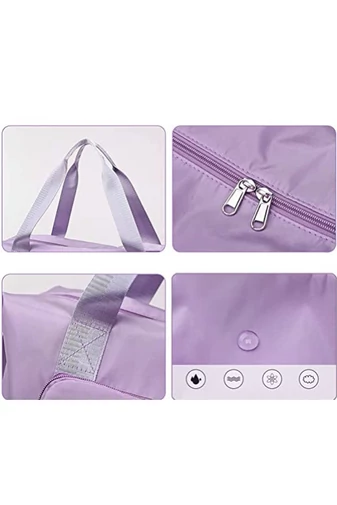 Bonluo Geantă De Voiaj Violet Multifuncțional Cu Spațiu Extensibil Dimensiune Gratuită Wizzair(40x30x20)