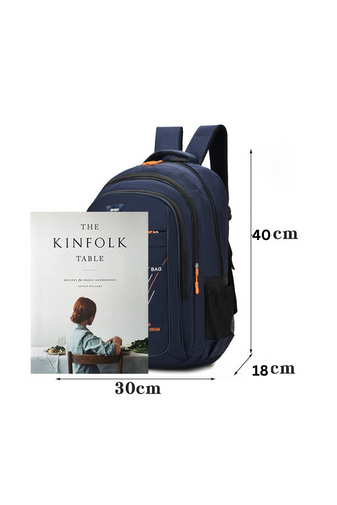 Bonluo Rucsac Sport Albastru Închis Din Pânză Solidă Dimensiune Gratuită Wizzair(40x30x20cm)