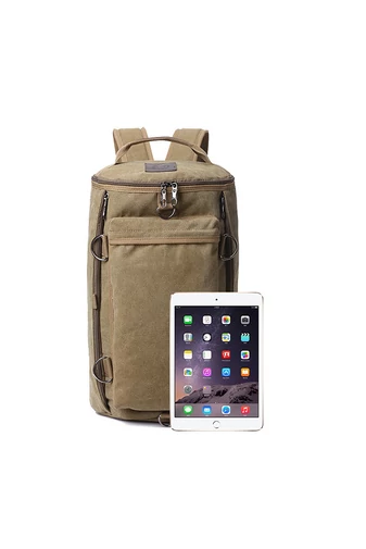 Bonluo Rucsac /Geantă De Voiaj Kaki Maroniu Multifuncțional Din Material Solid Dimensiune(46x26x14cm)