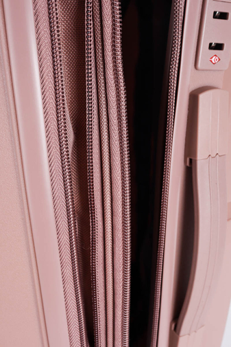 ORMI Troler Rigid De Cabină Rosegold Cu Extindere Spațiu Prevăzut Cu Cifru TSA Dimensiune(55x35x22cm)