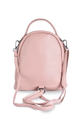 Silvia Rosa Rucsac/Geantă Crossody Trendy Roz Din Piele Ecologică Dimensiune Mică