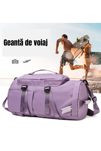  Bonluo Geantă De Voiaj Vișiniu Din Material Impermeabil , Dimensiuni Wizzair (40*30*20cm)