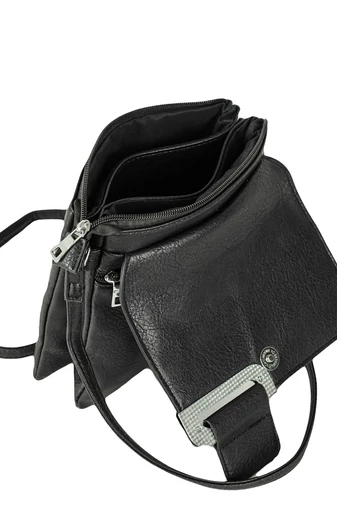 Geantă Crossbody De Damă Roz Pudră Din Imitație De Piele   