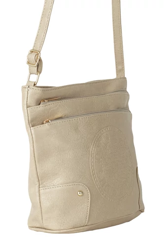 D.D.DAS Geantă Bej Crossbody Din Imitație De Piele