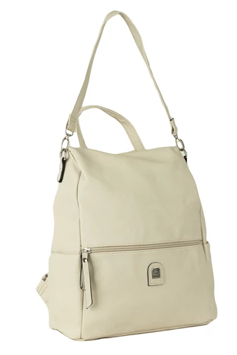 Bonluo Rucsac Dama Bej Din Imitație De Piele , Dimensiuni 35*37*11cm