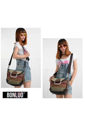 Bonluo Rucsac/Gentă Crossbody Maro/Visiniu De Dimensiunile 40*36*9cm