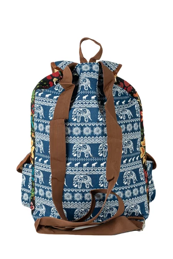 Bonluo Rucsac Mare Abastru Închis Cu Model Elefant