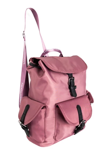 BONLUO Rucsac Dama Roz Din Material Impermeabil Cu Multiple Buzunare