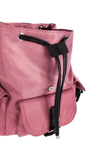 BONLUO Rucsac Dama Roz Din Material Impermeabil Cu Multiple Buzunare