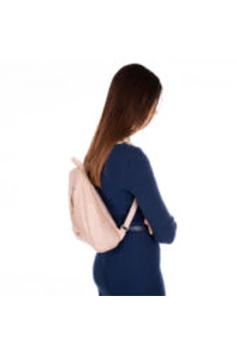 BONLUO Rucsac Roz Pal Din Piele Naturală