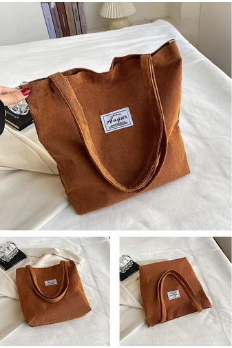 Bonluo Sacoșă Minimalistă Trendy Maro Din Velur