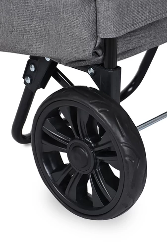 Bonluo Cărucior Pentru Cumpărături Negru Cu Buzunar Termoizolant Dimensiuni 97*42*33cm
