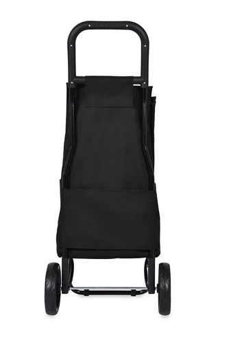 Bonluo Cărucior Pentru Cumpărături Negru Cu Buzunar Termoizolant Dimensiuni 97*42*33cm