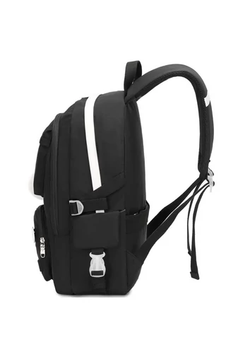 Bonluo Ghiozdan Albastru Cu Model Cu Spațiu Pentru Laptop De Dimensiunea 45*30*15cm