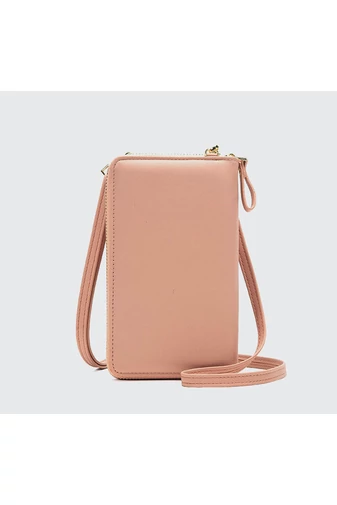 Bonluo Geantă Crossbody/ Portofel Vișiniu Din Imitație De Piele De Dimensiunea 18*11*4cm