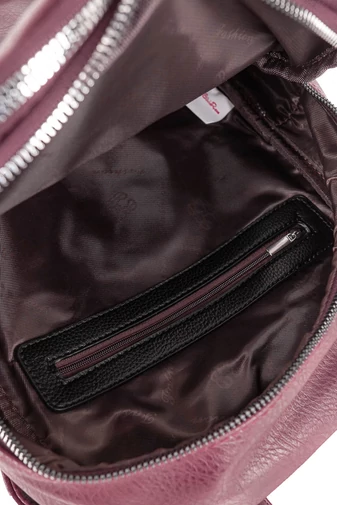 Silvia Rosa Rucsac Damă Vișiniu Din Piele Ecologică Dimensiune (32*13*24cm)
