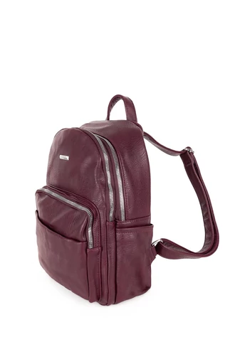 Silvia Rosa Rucsac Damă Vișiniu Din Piele Ecologică Dimensiune (32*13*24cm)