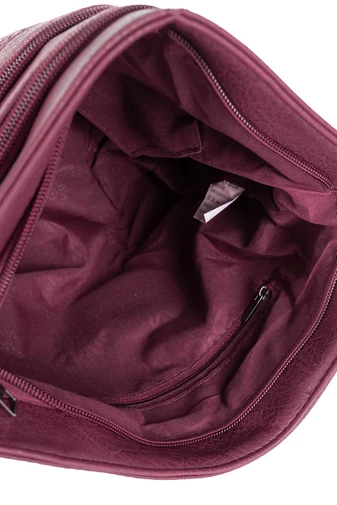 Silvia Rosa Rucsac Damă Vișiniu Din Piele Ecologică Dimensiune (32*13*24cm)