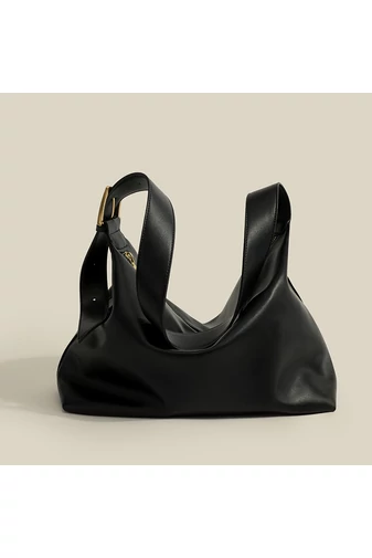 Bonluo Geantă De Umăr Neagră Din Imitație De Piele De Dimensiunea 27*37*8cm